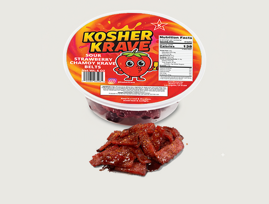 STRAWBERRY CHAMOY KRAVE BELTS – (6 oz)