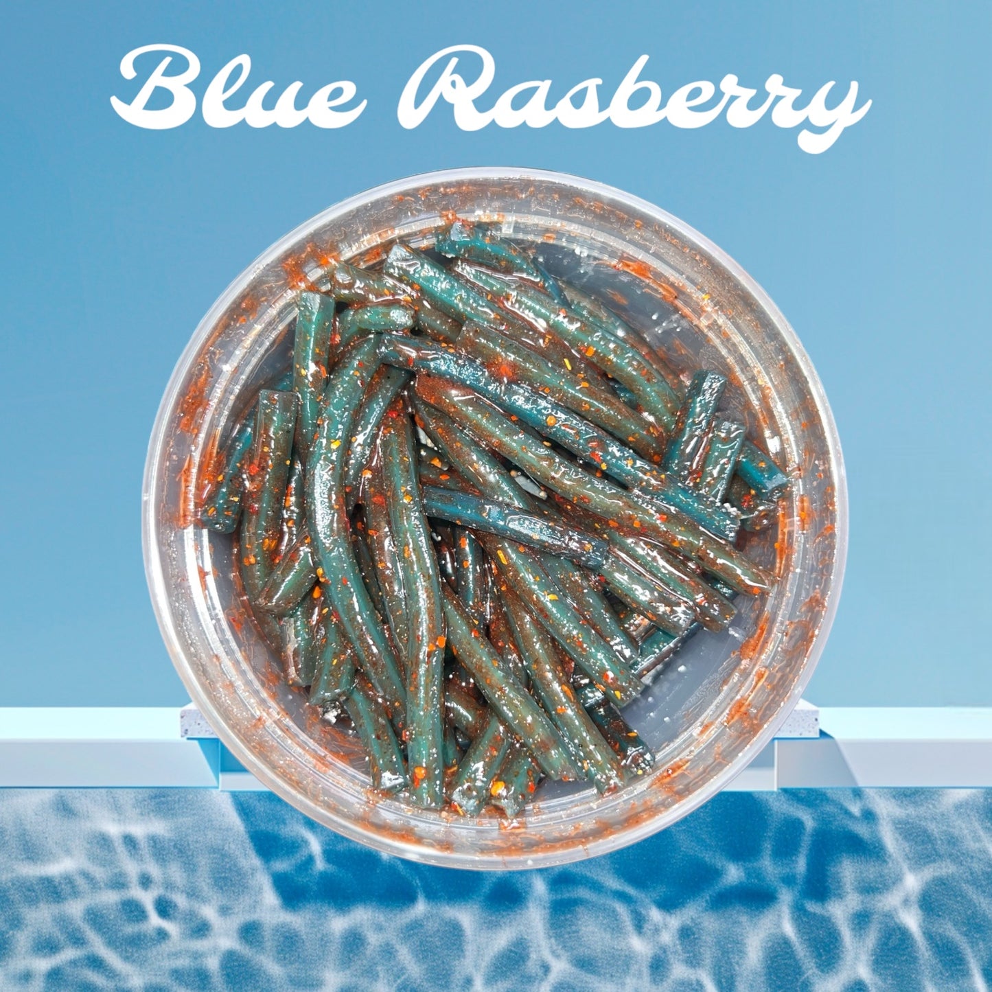 BLUE RASPBERRY CHAMOY STRAWS (6 oz)