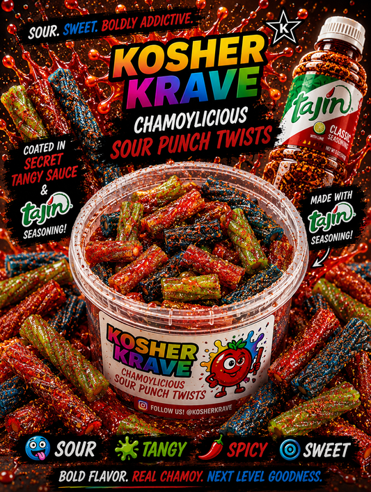CHAMOYLICIOUS SOUR PUNCH TWISTS
 (6 oz)